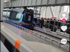 官方辟谣武汉空轨门被挤掉：是被乘客弄坏 目前已恢复正常运营