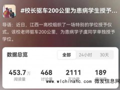 男生患病校长上门举办毕业典礼 温情举动感动社会