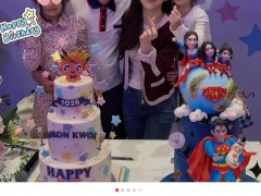 方媛产后4天亮相郭富城生日派,笑容温柔,与丈夫比心合影!