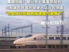 当复兴号与和谐号震撼同框 网友：高铁版速度与激情具象化了[推荐]